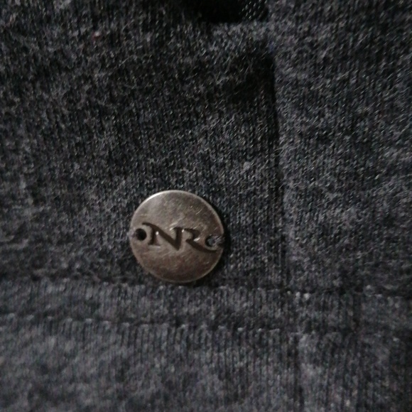 NORTHERN REFLECTIONS Gray snap Front Cowl Neck knit jacket, zip pockets size sma - Picture 4 of 7